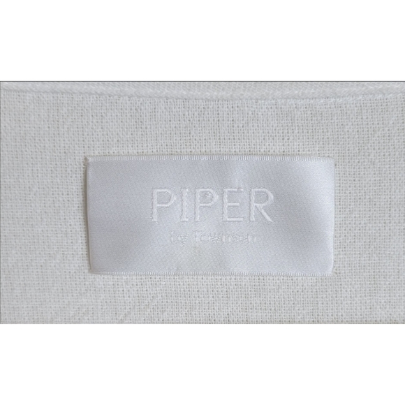 Piper By Townsen Embroidered Studded Boho Tunic Dress White Navy Size Medium - Picture 8 of 10